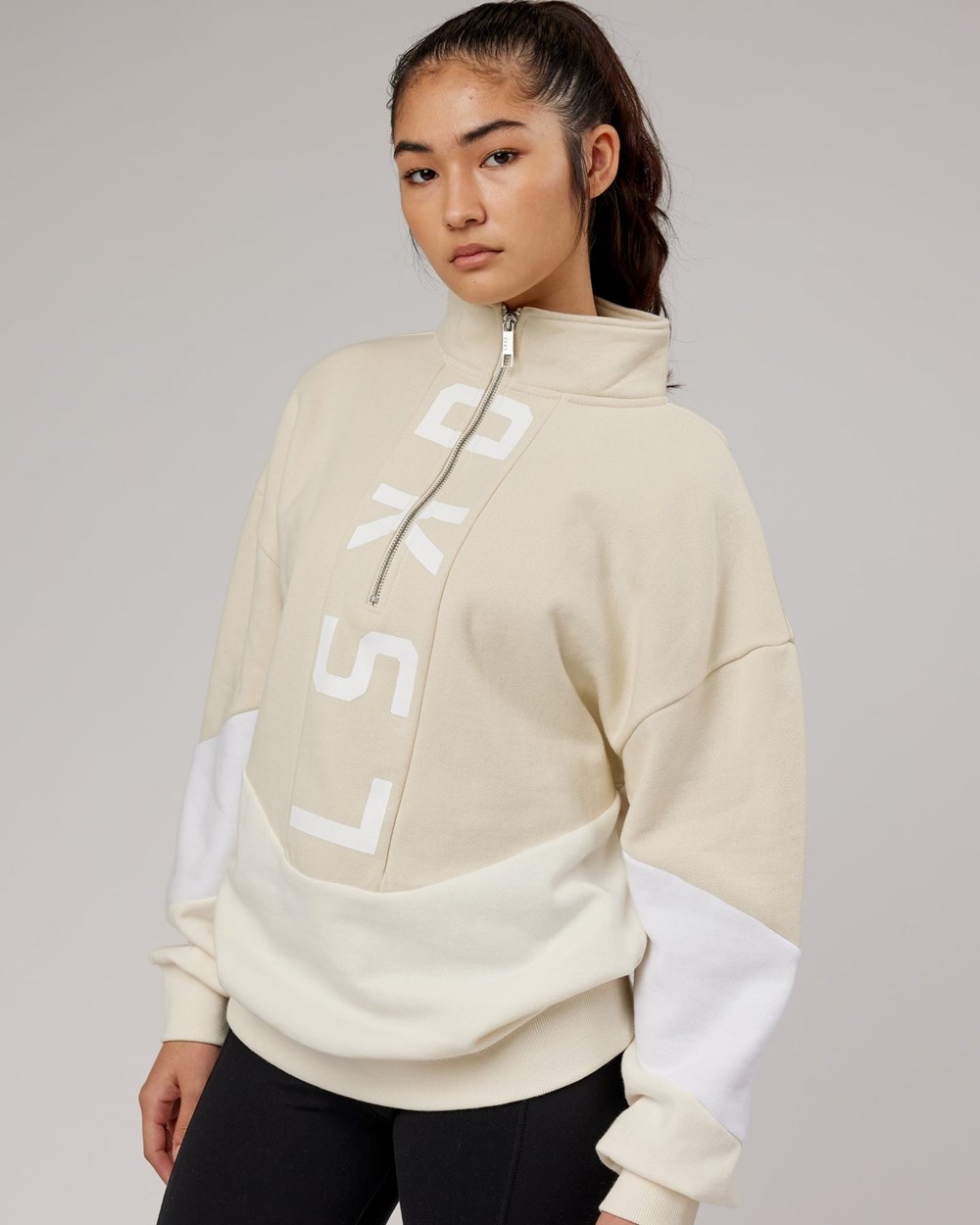 Almond Milk LSKD Inversion Sweater Oversize | BW7586142