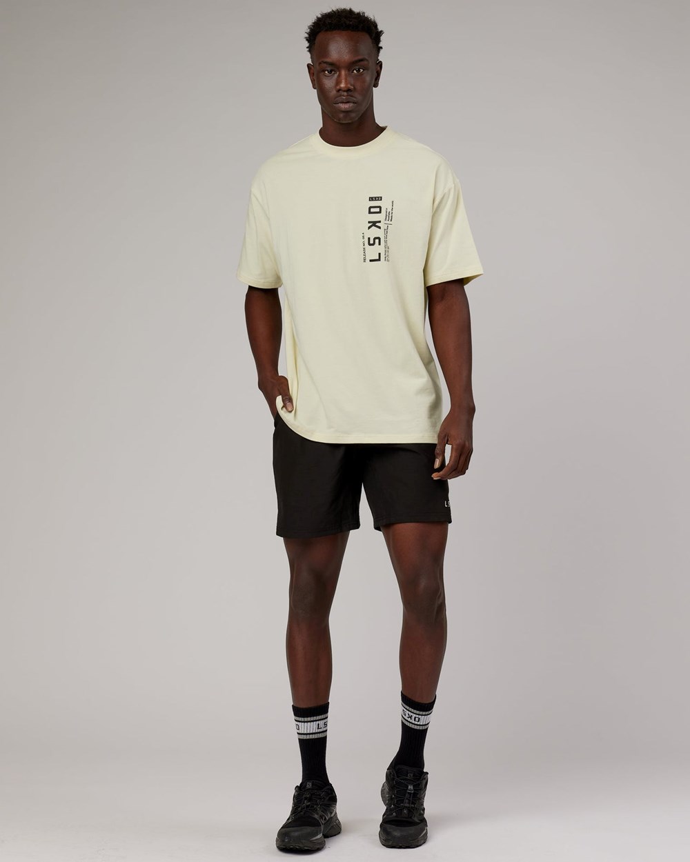 Almond Milk LSKD Upright FLXCotton Tee Oversize | GO8912340