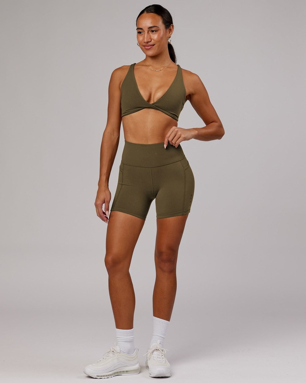 Army Green LSKD Agile Bra | YN5087264