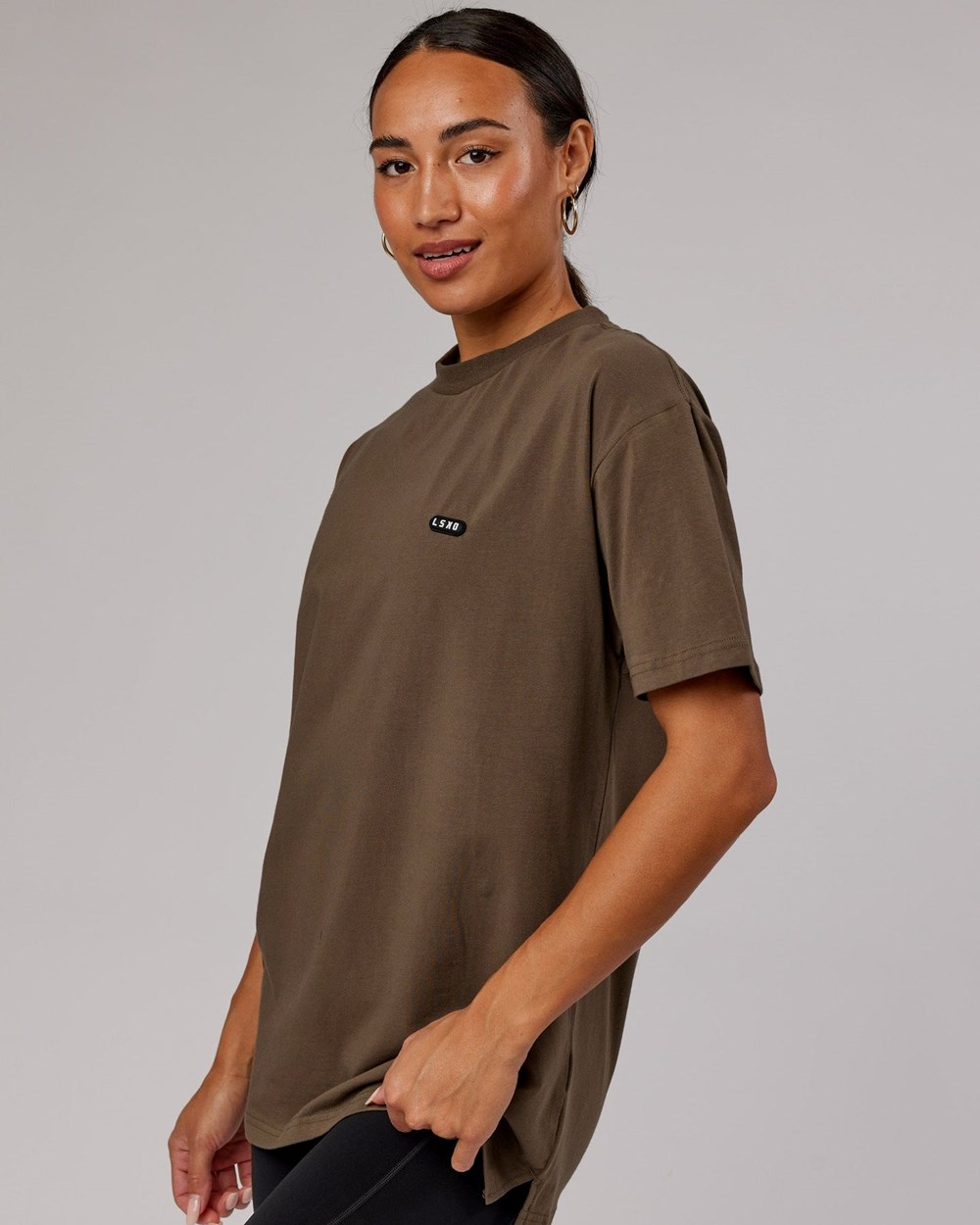 Army Green LSKD Capsule FLXCotton Tee Oversize | SA0259368