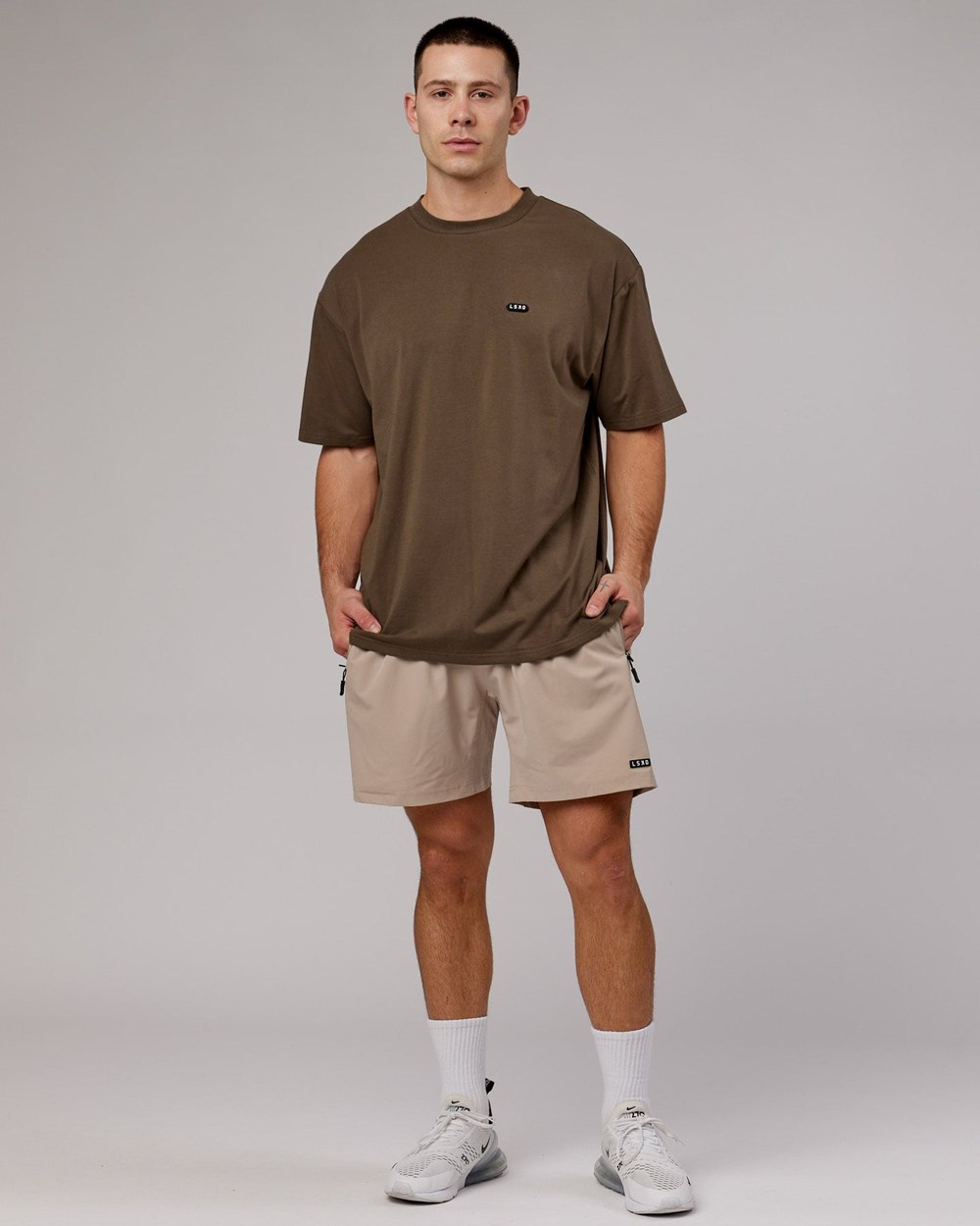 Army Green LSKD Capsule FLXCotton Tee Oversize | SA0259368