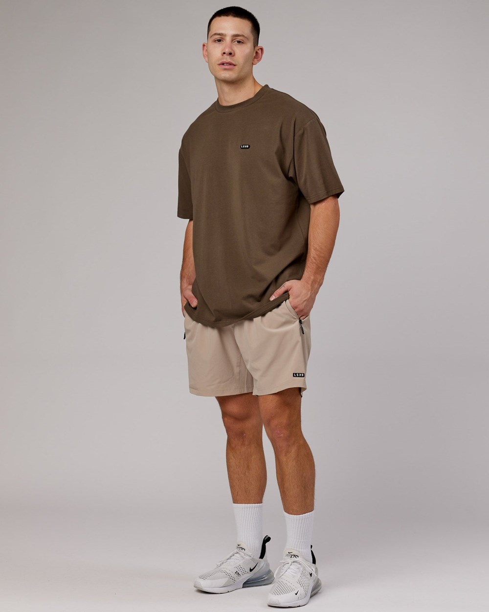 Army Green LSKD Capsule FLXCotton Tee Oversize | SA0259368