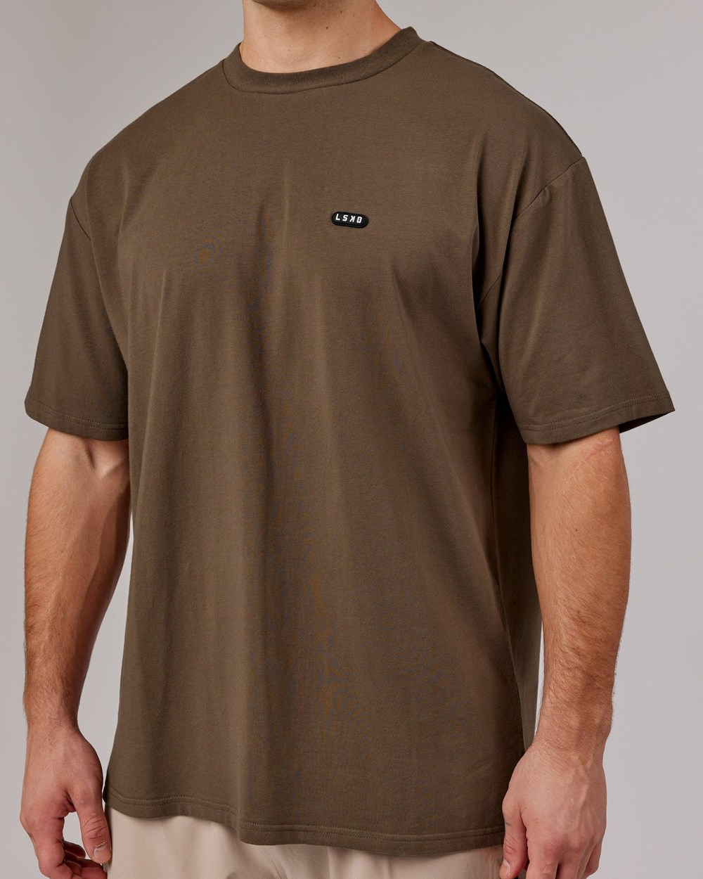 Army Green LSKD Capsule FLXCotton Tee Oversize | SA0259368