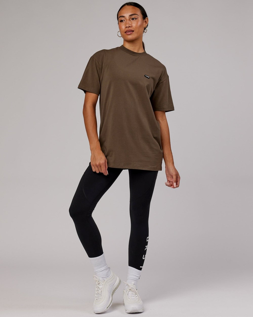 Army Green LSKD Capsule FLXCotton Tee Oversize | WX2419835