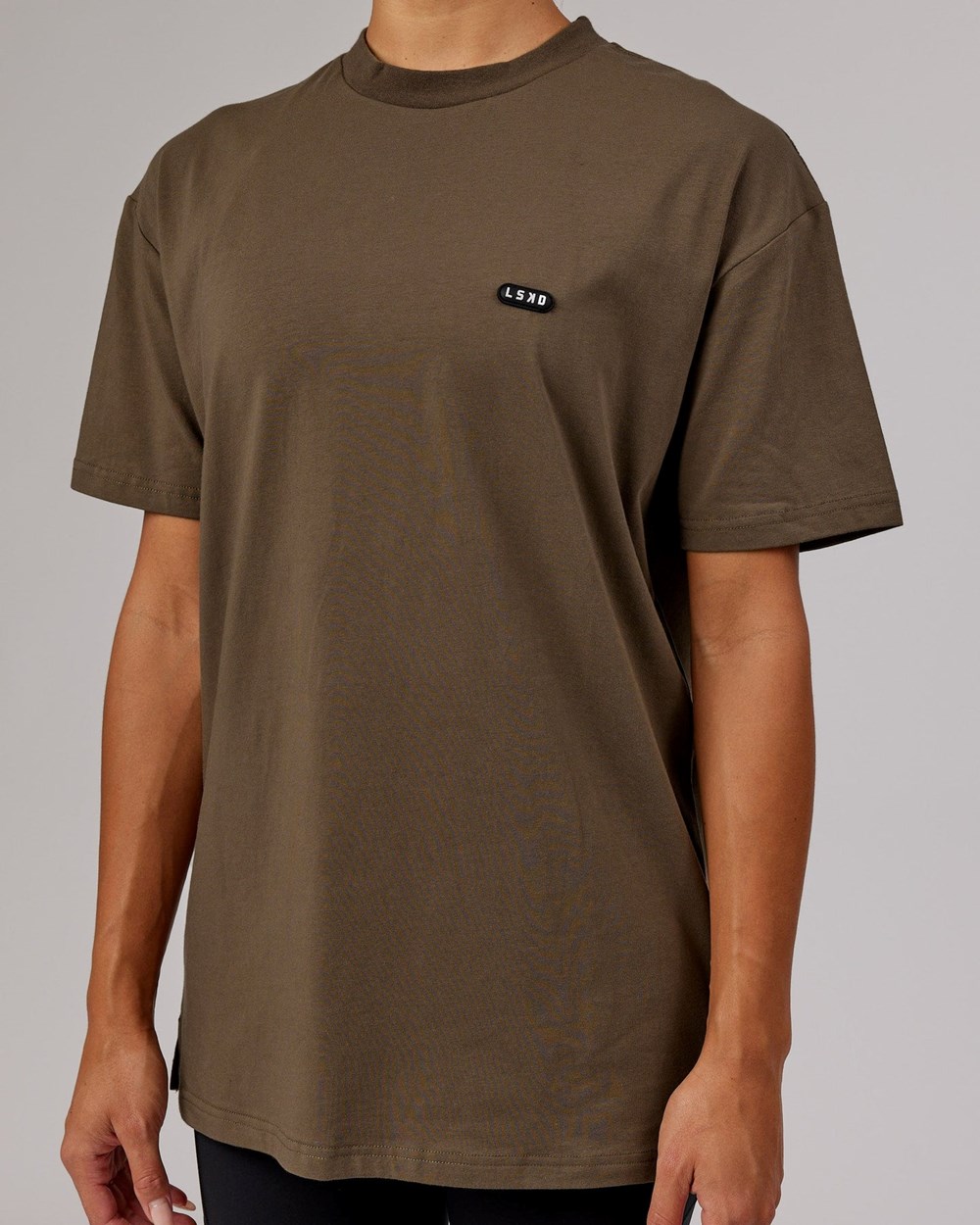 Army Green LSKD Capsule FLXCotton Tee Oversize | WX2419835