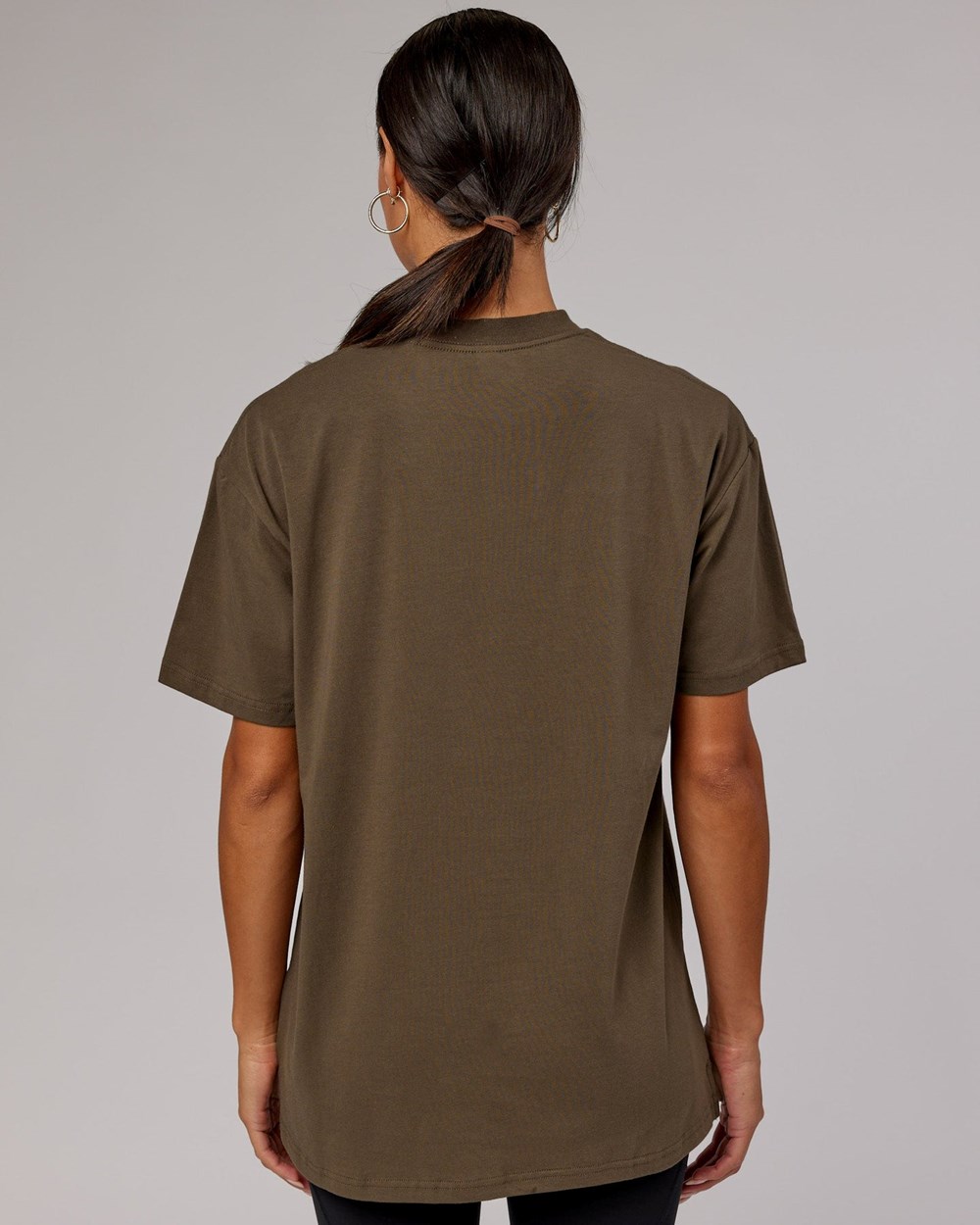 Army Green LSKD Capsule FLXCotton Tee Oversize | WX2419835