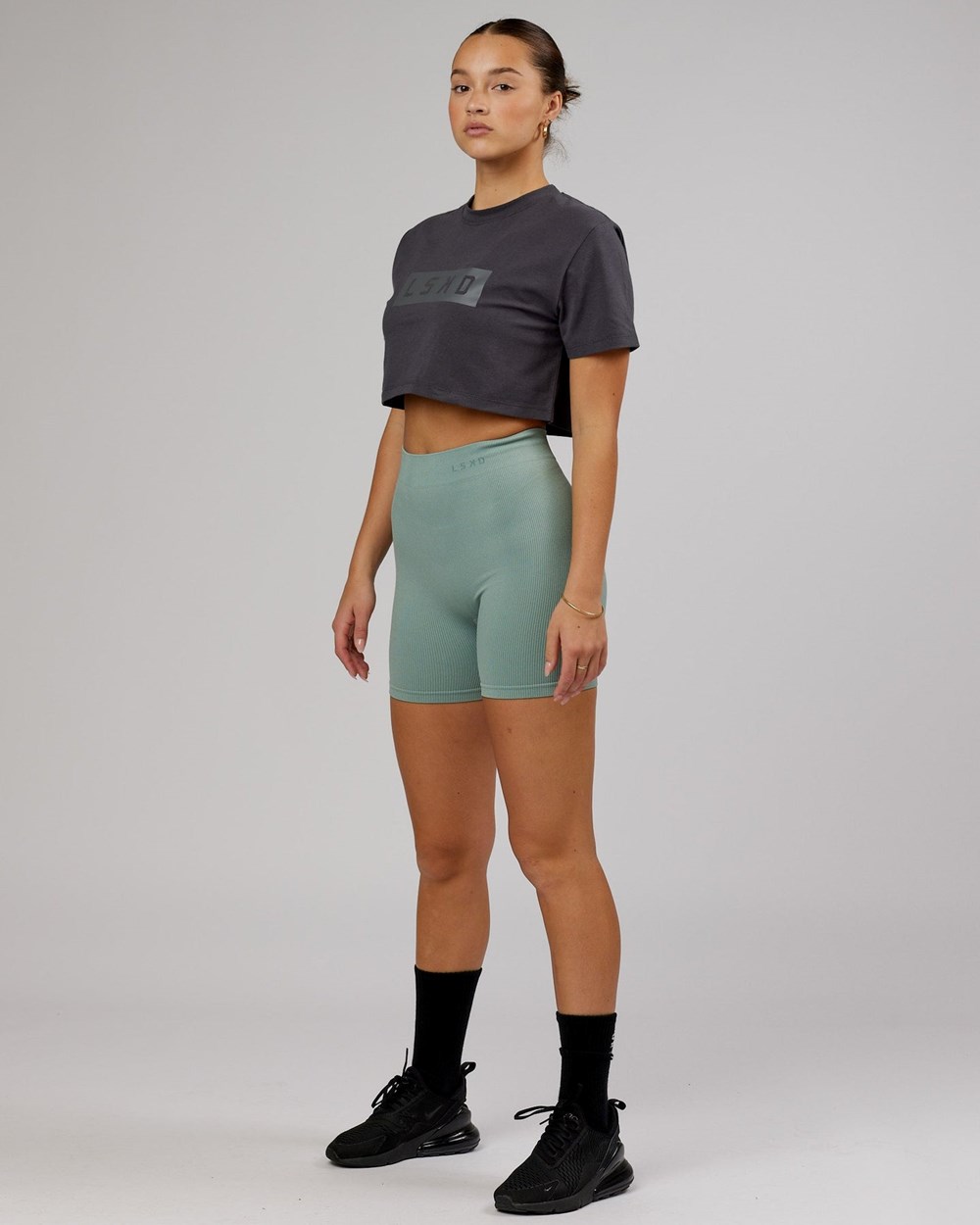 Asphalt LSKD Rapid FLXDRY Cropped Tee | BP1569473