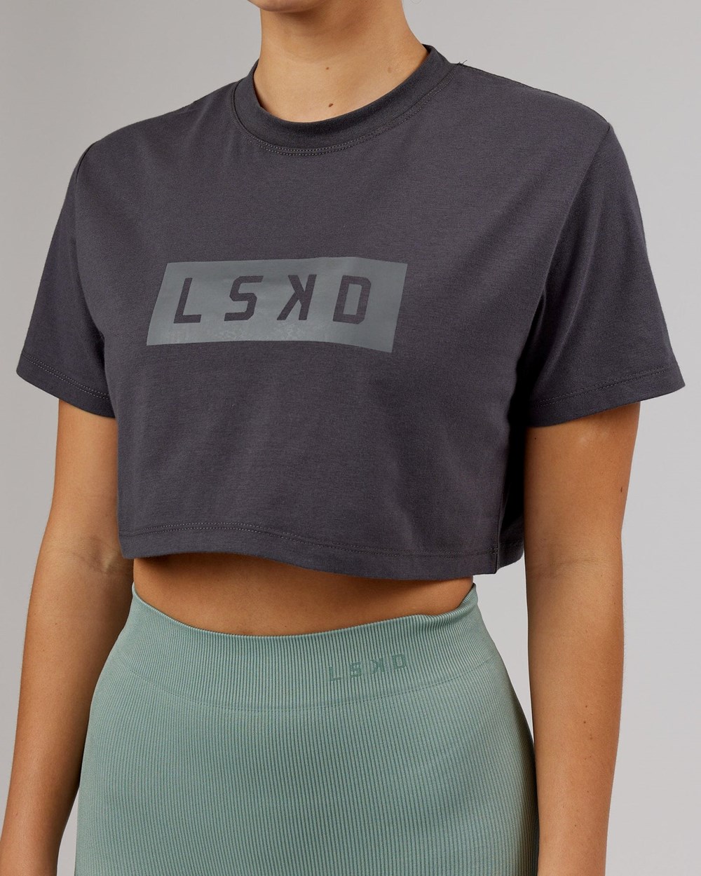 Asphalt LSKD Rapid FLXDRY Cropped Tee | BP1569473