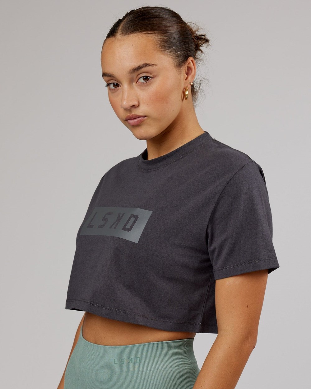 Asphalt LSKD Rapid FLXDRY Cropped Tee | BP1569473