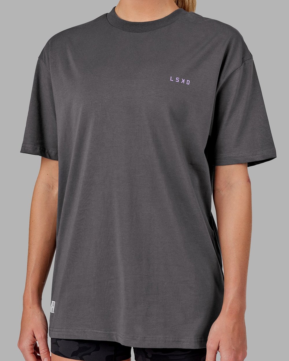 Asphalt / Purple LSKD VS3 FLXCotton Tee Oversize | BE0251834