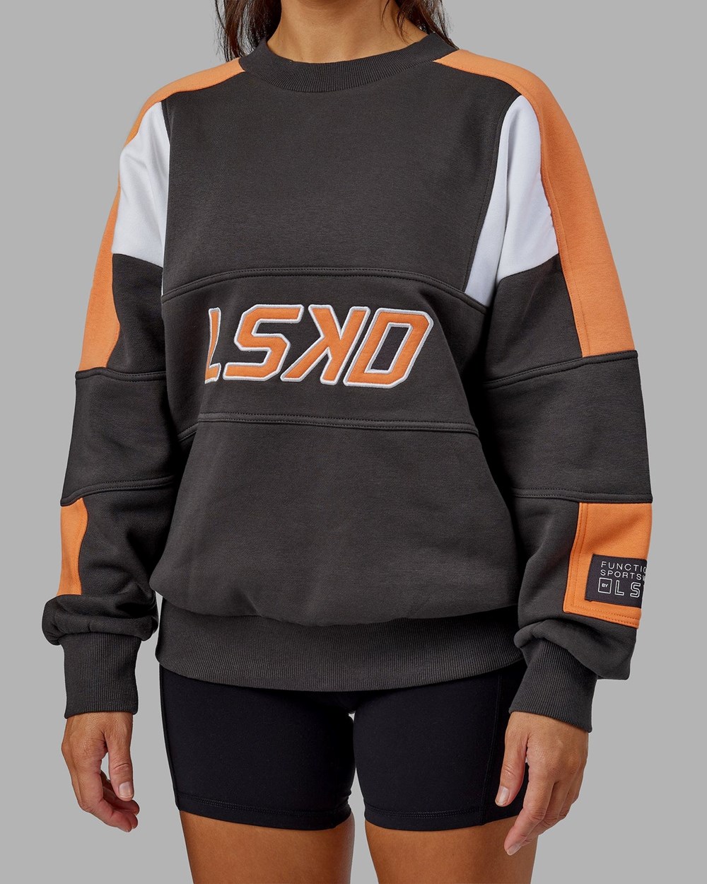 Asphalt / Tangerine LSKD Slam Sweater Oversize | JD1935076