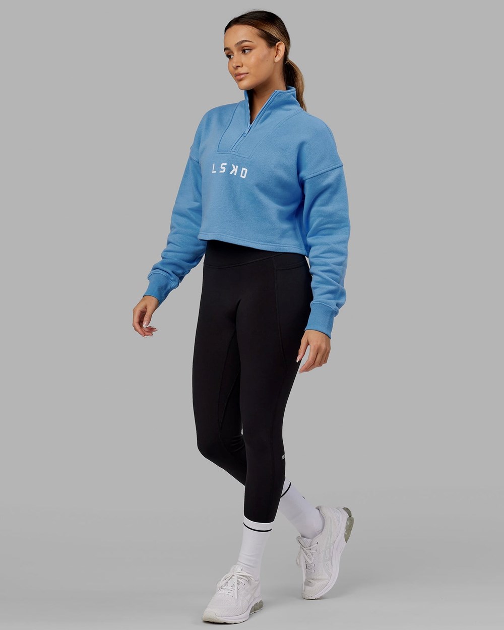 Azure Blue LSKD Challenger 1/4 Sweater | AH6298305