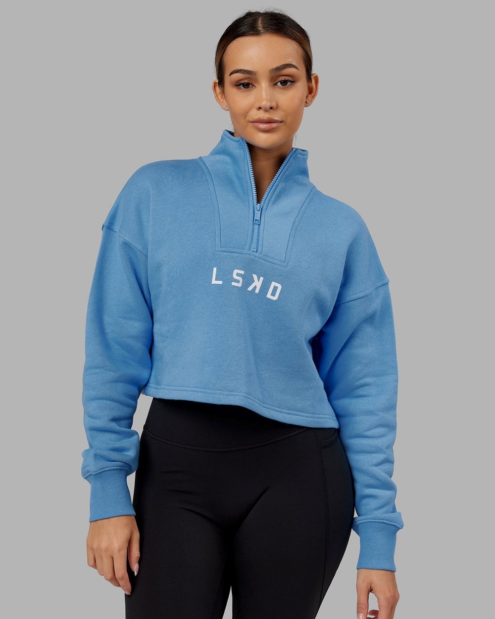 Azure Blue LSKD Challenger 1/4 Sweater | AH6298305