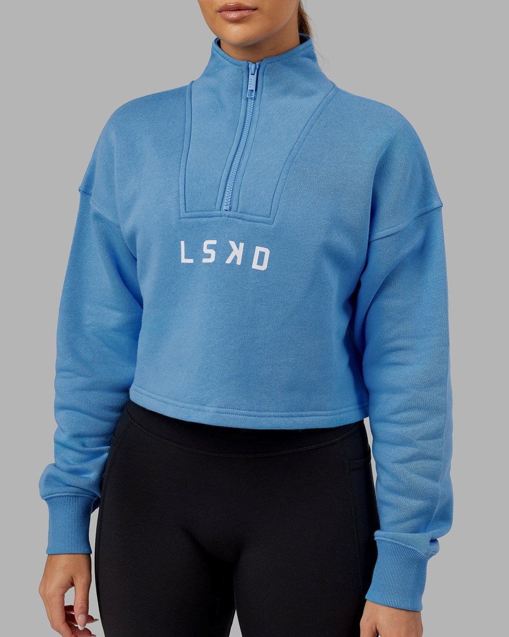 Azure Blue LSKD Challenger 1/4 Sweater | AH6298305