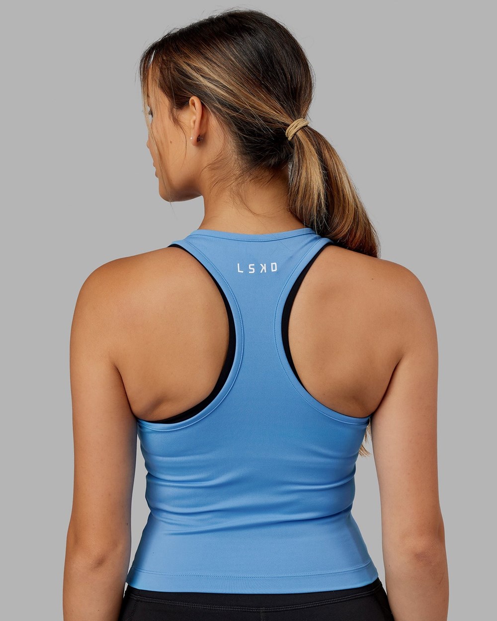 Azure Blue LSKD Flow Racerback Tank | QN3064578