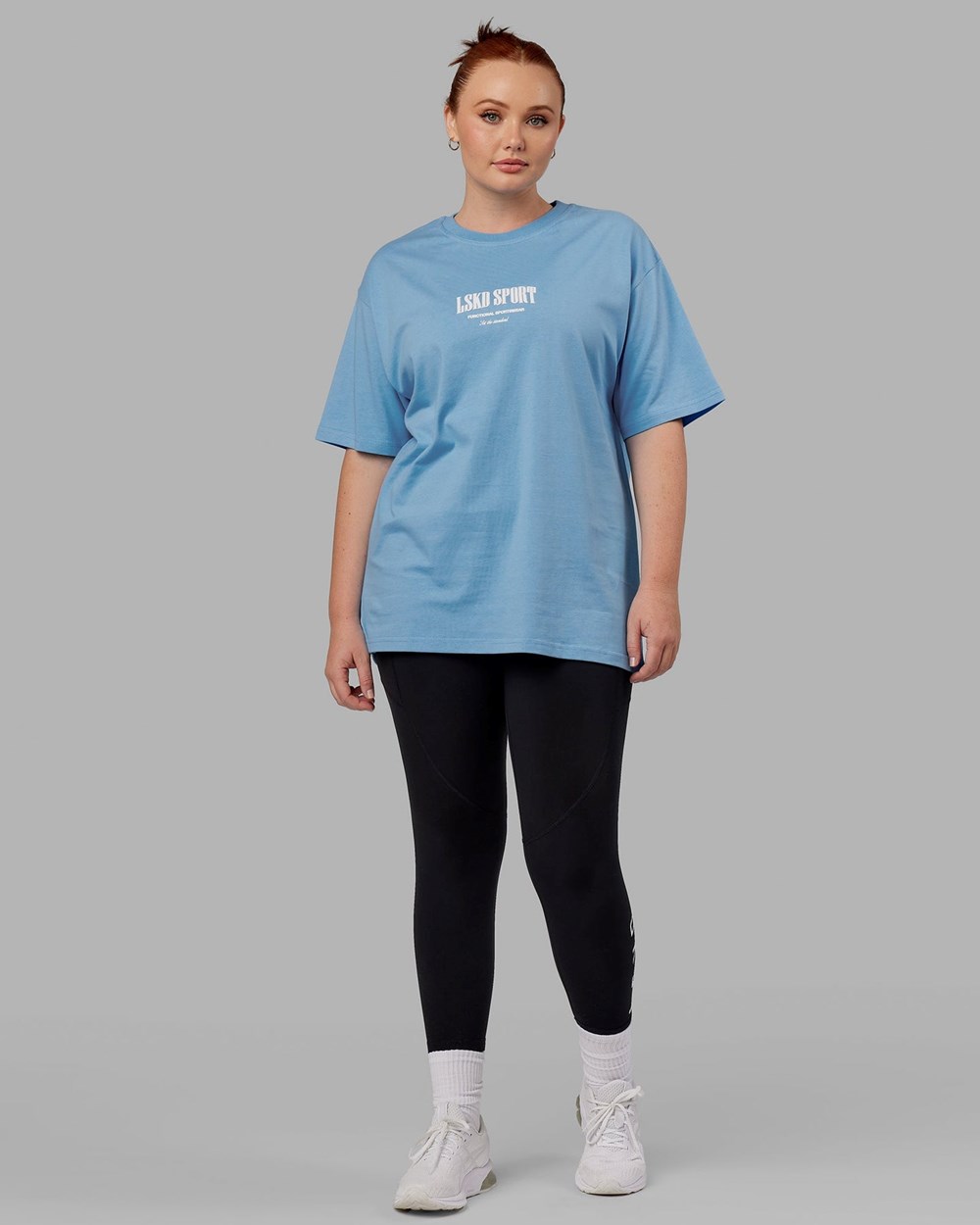 Azure Blue LSKD Standard Heavyweight Tee Oversize | UX5298374