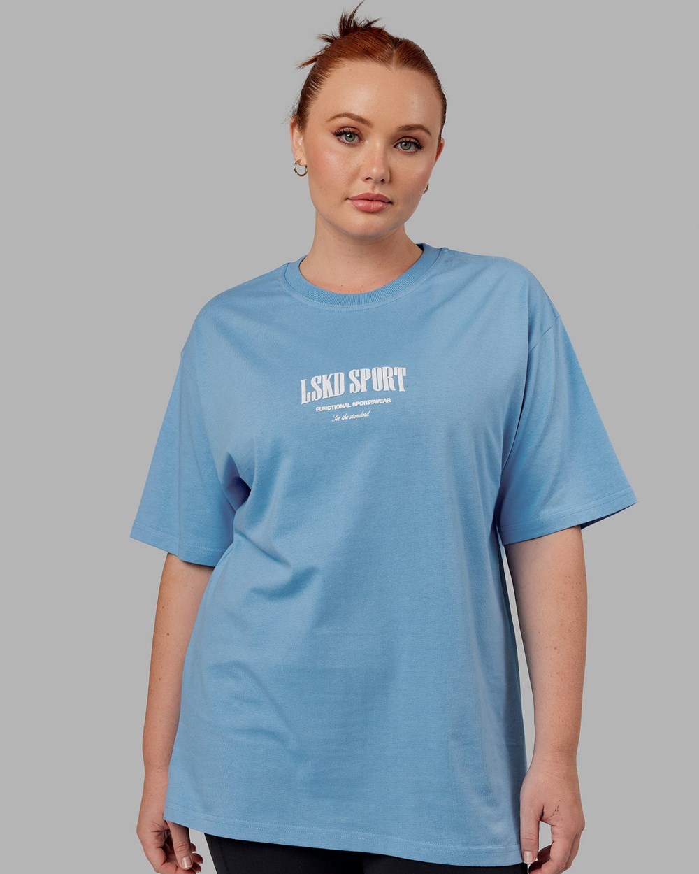 Azure Blue LSKD Standard Heavyweight Tee Oversize | UX5298374