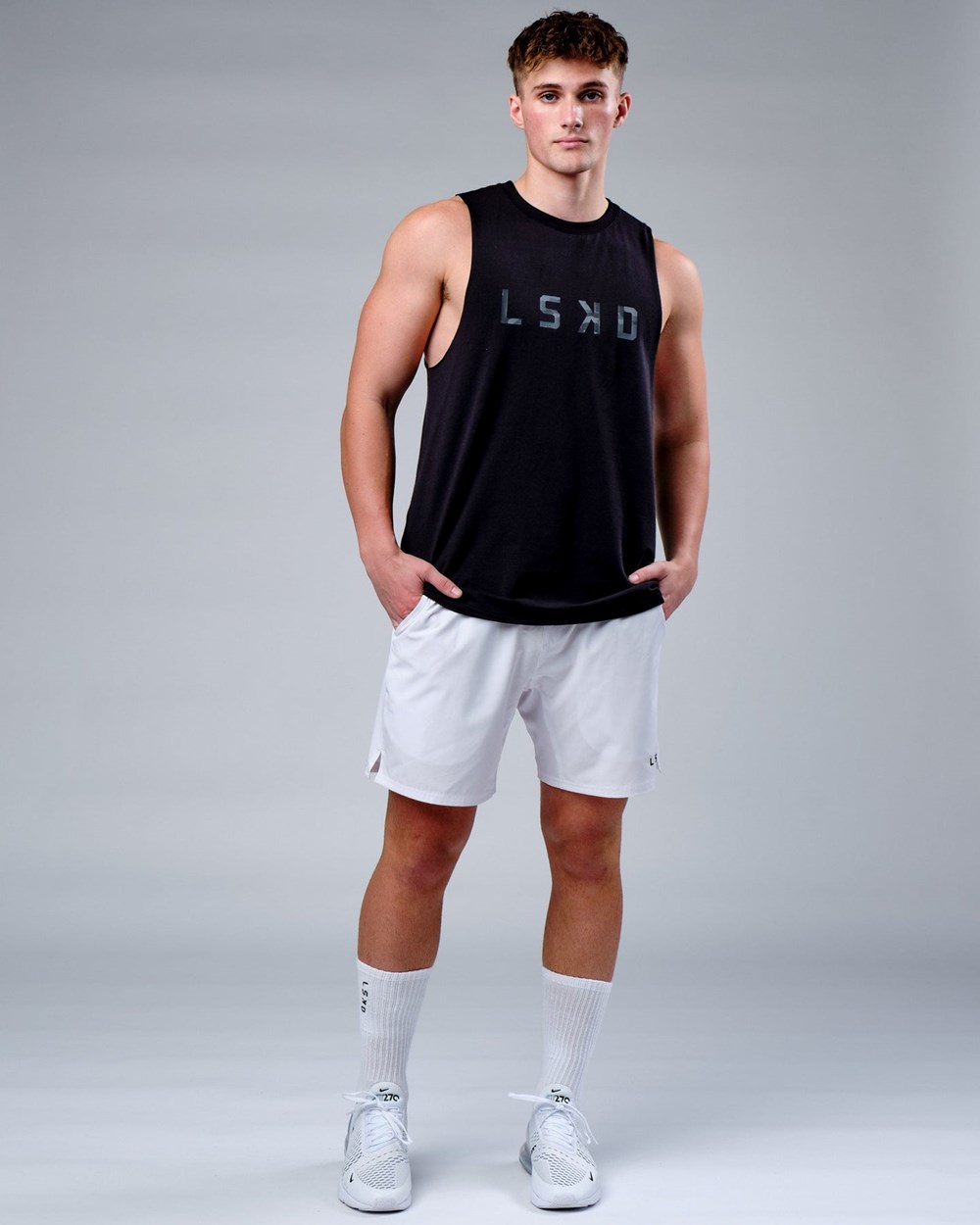 Black / Black Camo LSKD Rep FLXCotton Training Fit Tank | CU0347619