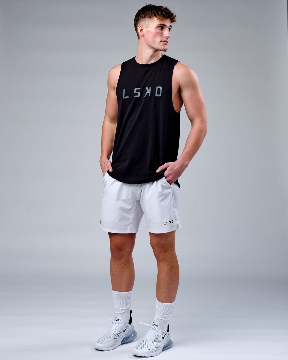 Black / Black Camo LSKD Rep FLXCotton Training Fit Tank | CU0347619