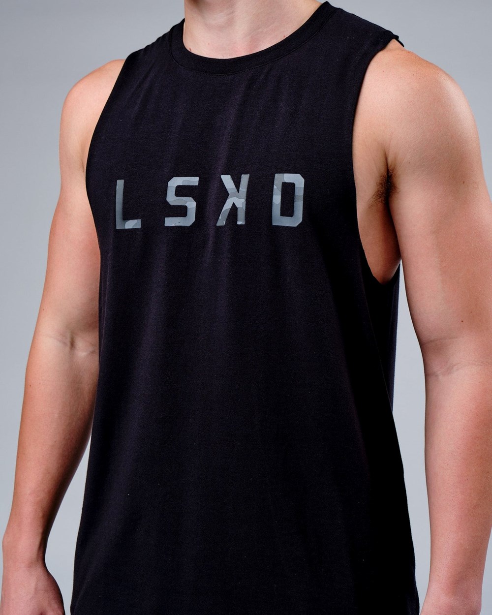 Black / Black Camo LSKD Rep FLXCotton Training Fit Tank | CU0347619