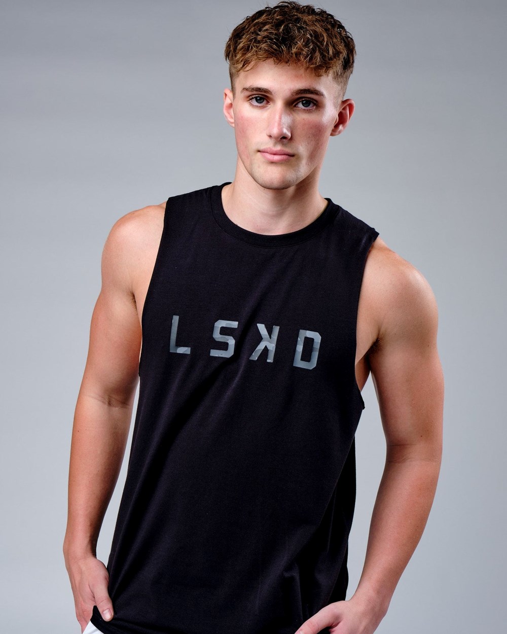 Black / Black Camo LSKD Rep FLXCotton Training Fit Tank | CU0347619