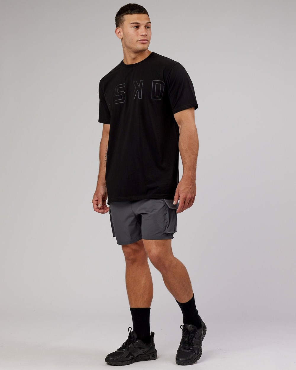 Black / Black LSKD Expand FLXCotton Tee | LF6781423