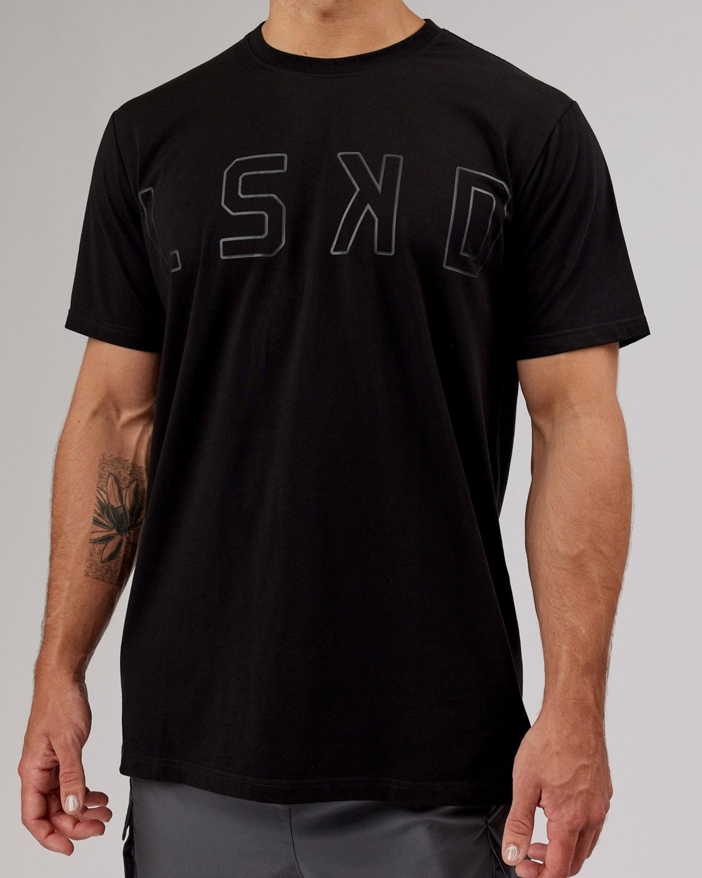 Black / Black LSKD Expand FLXCotton Tee | LF6781423