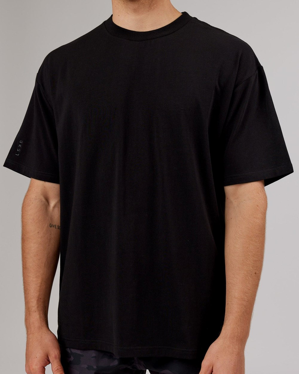 Black / Black LSKD LTRD FLXCotton Tee Oversize | AX2381974