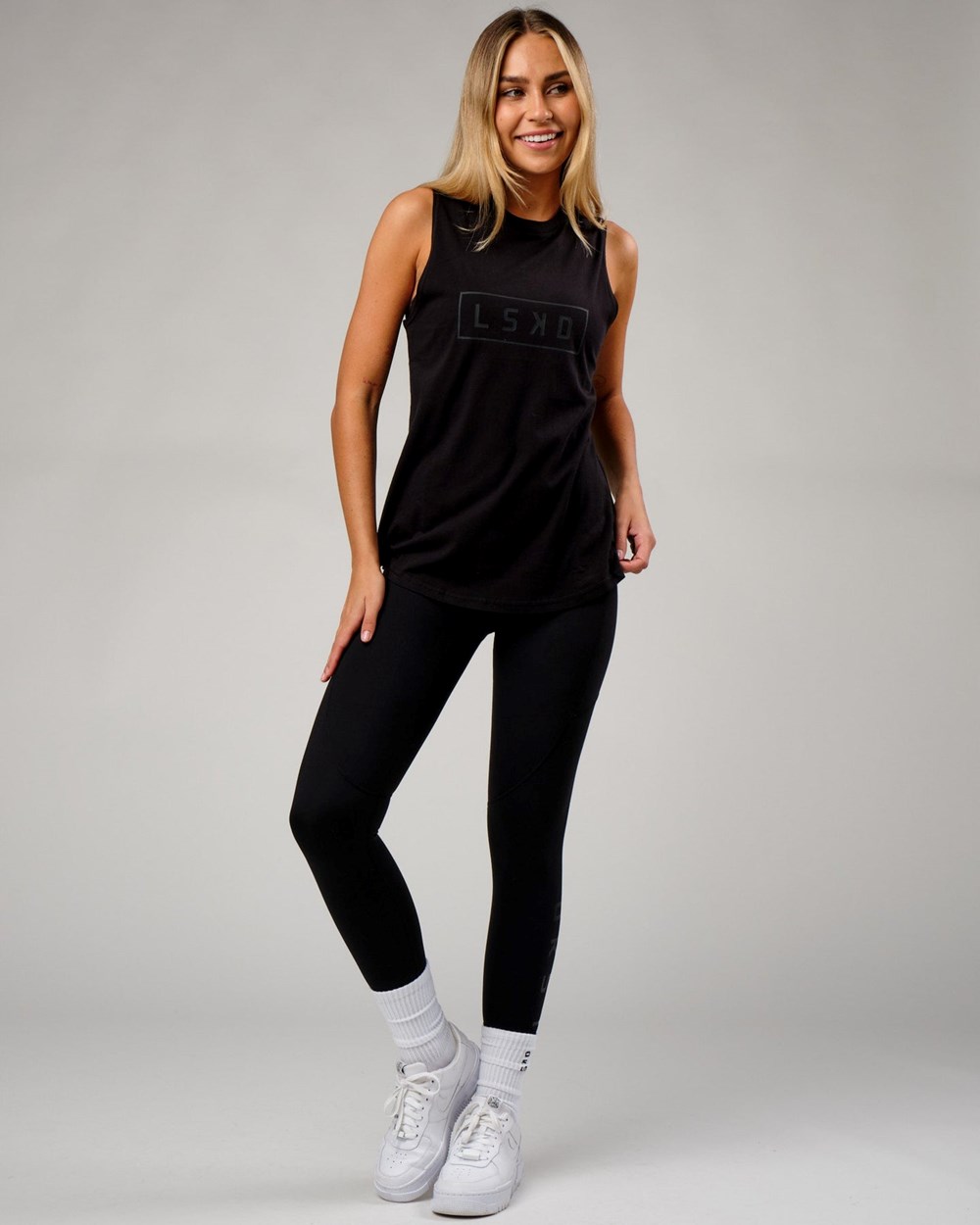 Black / Black LSKD Luna Tank | QI4532671