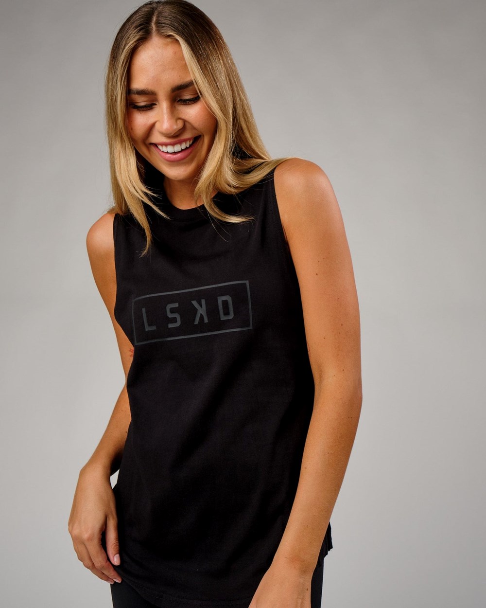 Black / Black LSKD Luna Tank | QI4532671