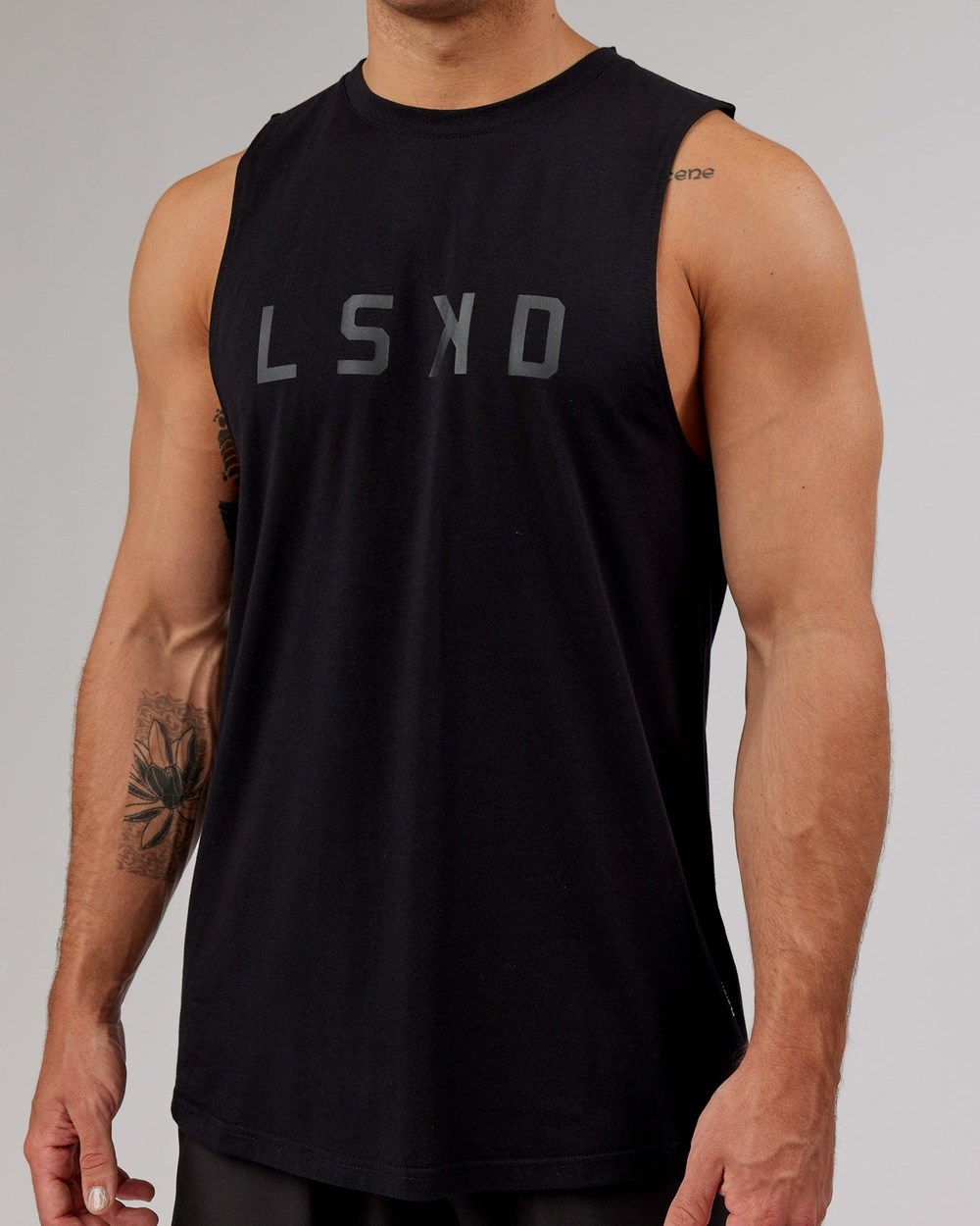 Black / Black LSKD Power FLXDRY Training Fit Tank | FU1290456