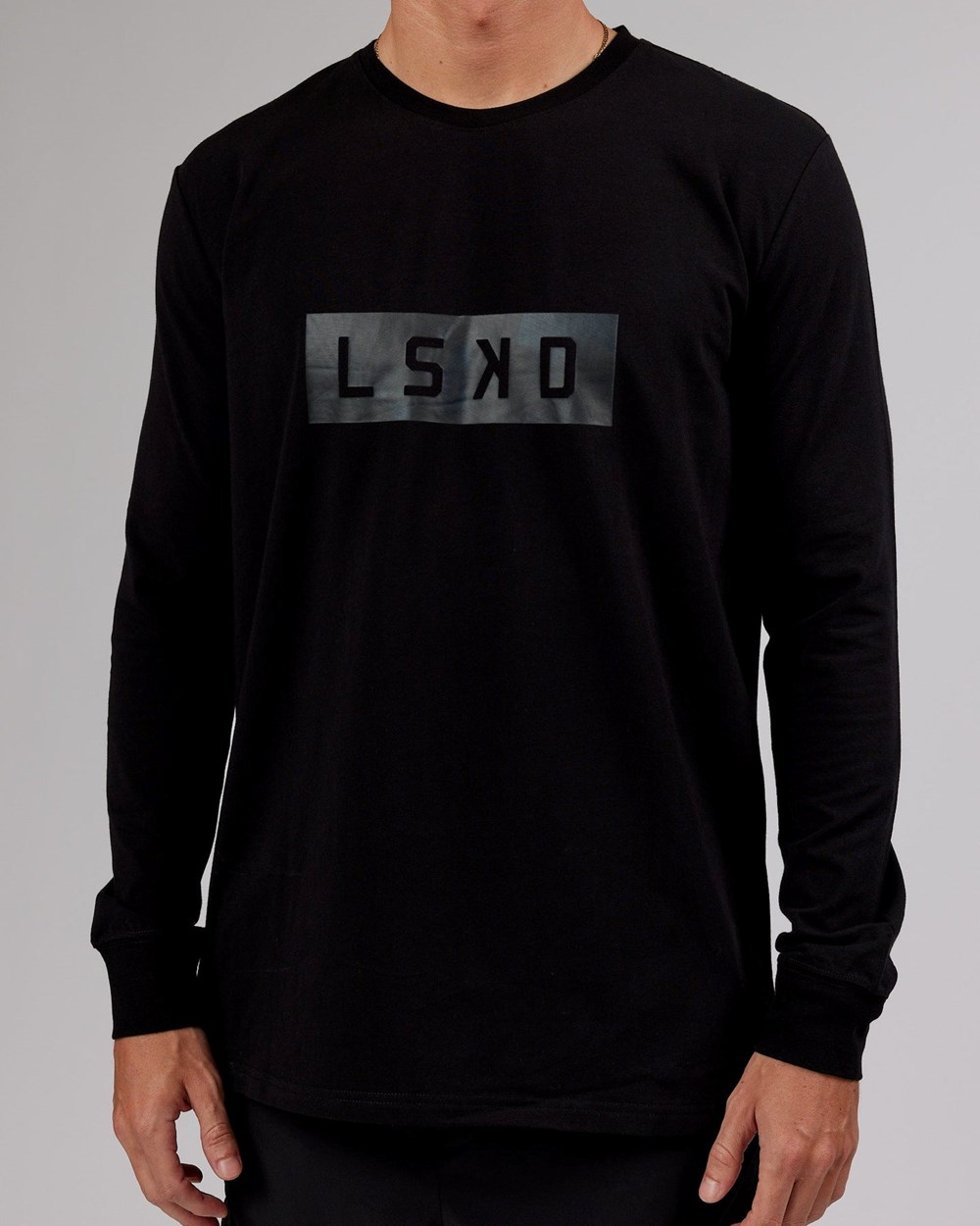 Black / Black LSKD Strength FLXCotton LS Tee | DC2563489