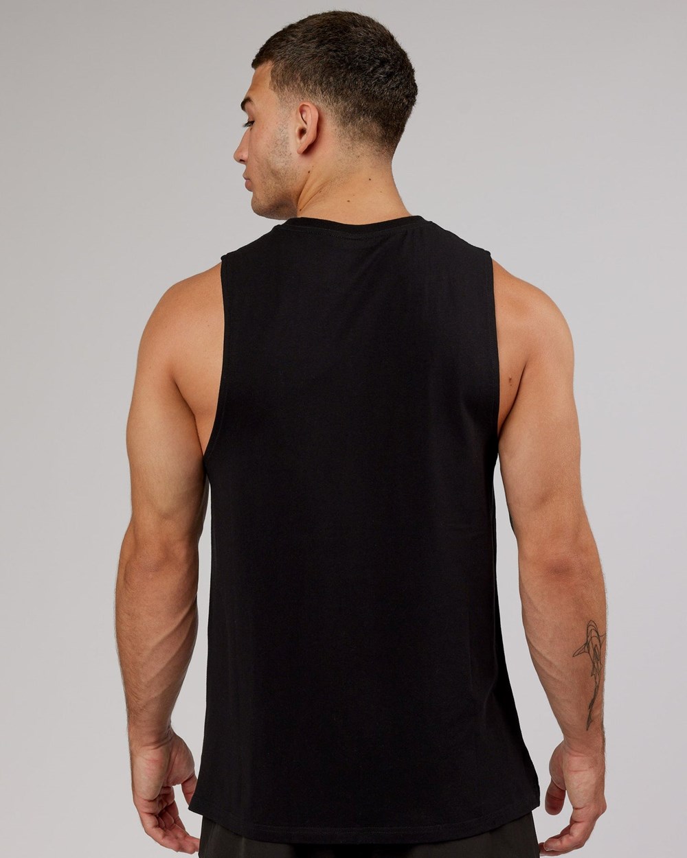 Black / Black LSKD Strength FLXCotton Training Fit Tank | VS5826301