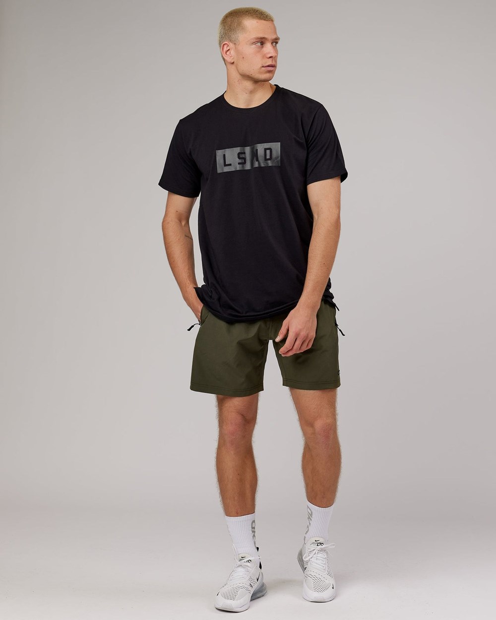 Black / Black LSKD Strength FLXDRY Performance Tee | YI1658724