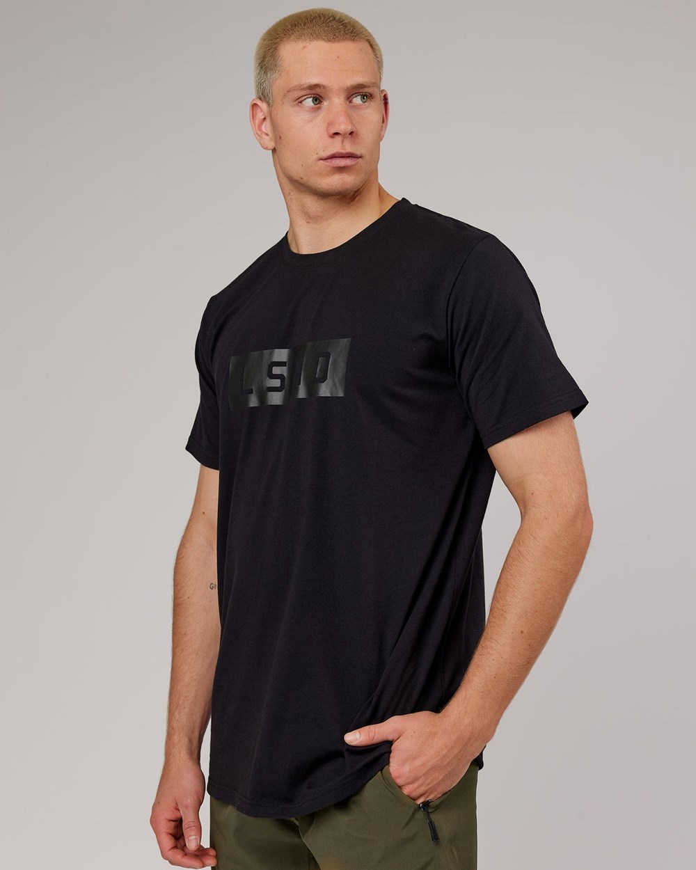 Black / Black LSKD Strength FLXDRY Performance Tee | YI1658724