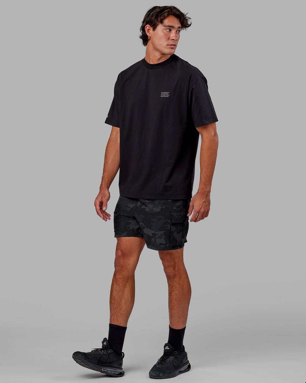 Black Camo LSKD Energy Stretch Performance Cargo Short | IP1780695