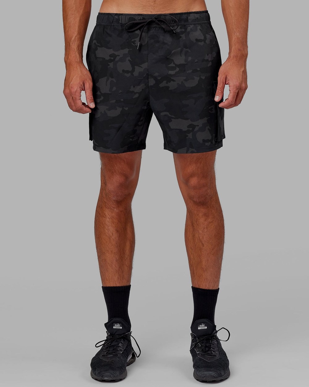 Black Camo LSKD Energy Stretch Performance Cargo Short | IP1780695