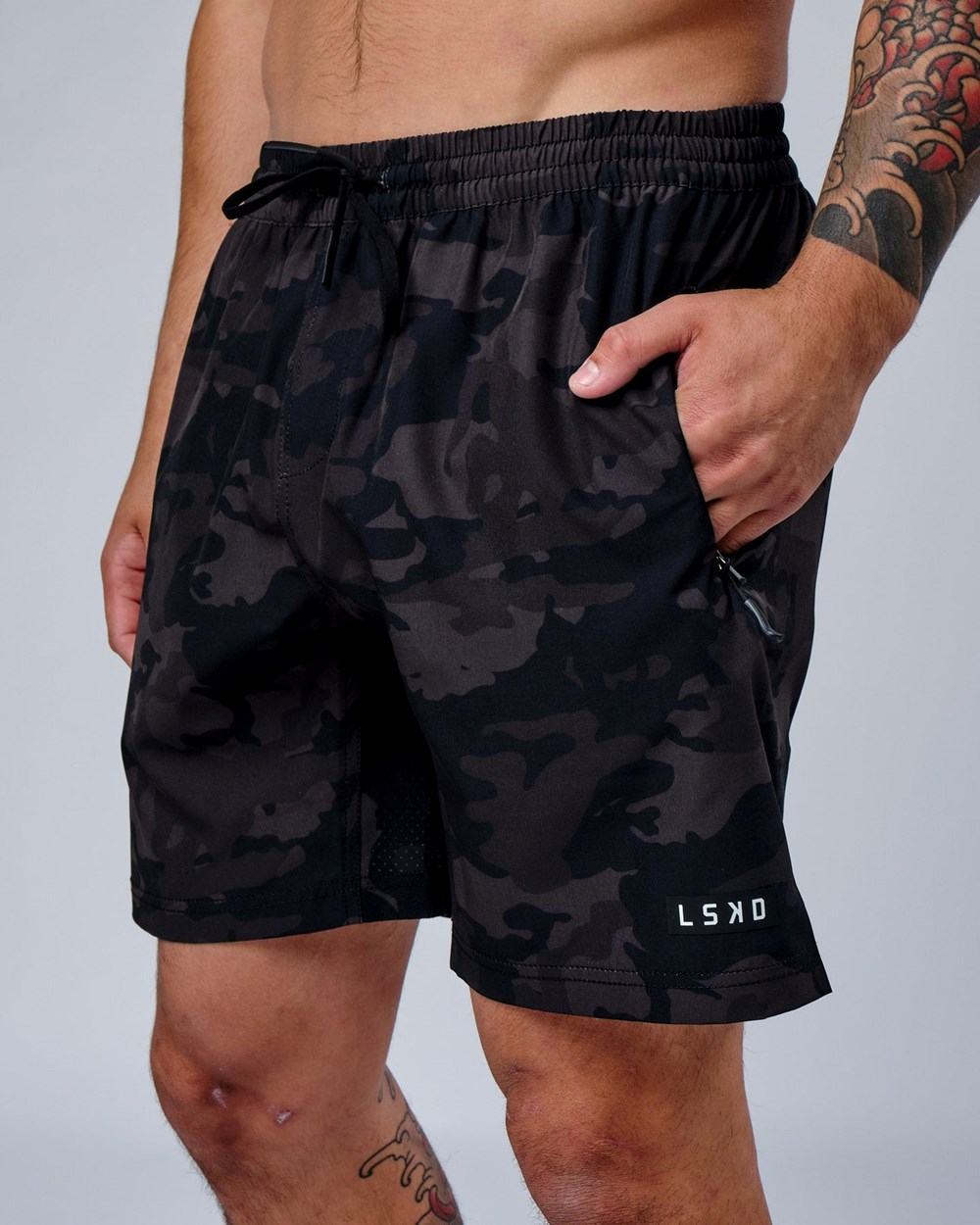 Black Camo LSKD Rep 7'' Performance Short | ES2389547