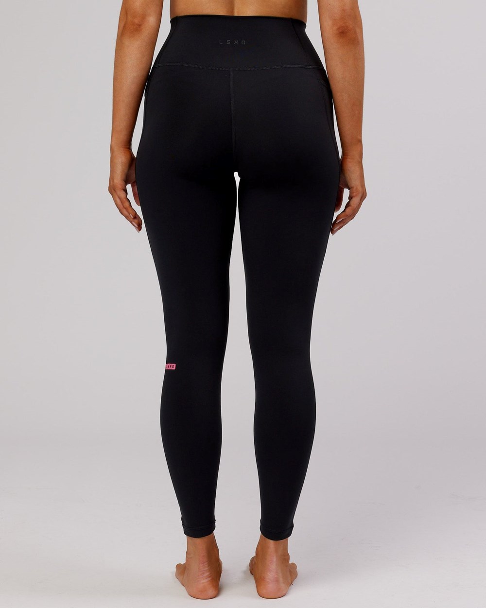 Black / Flamingo LSKD Fusion Full Length Legging | UI3629087