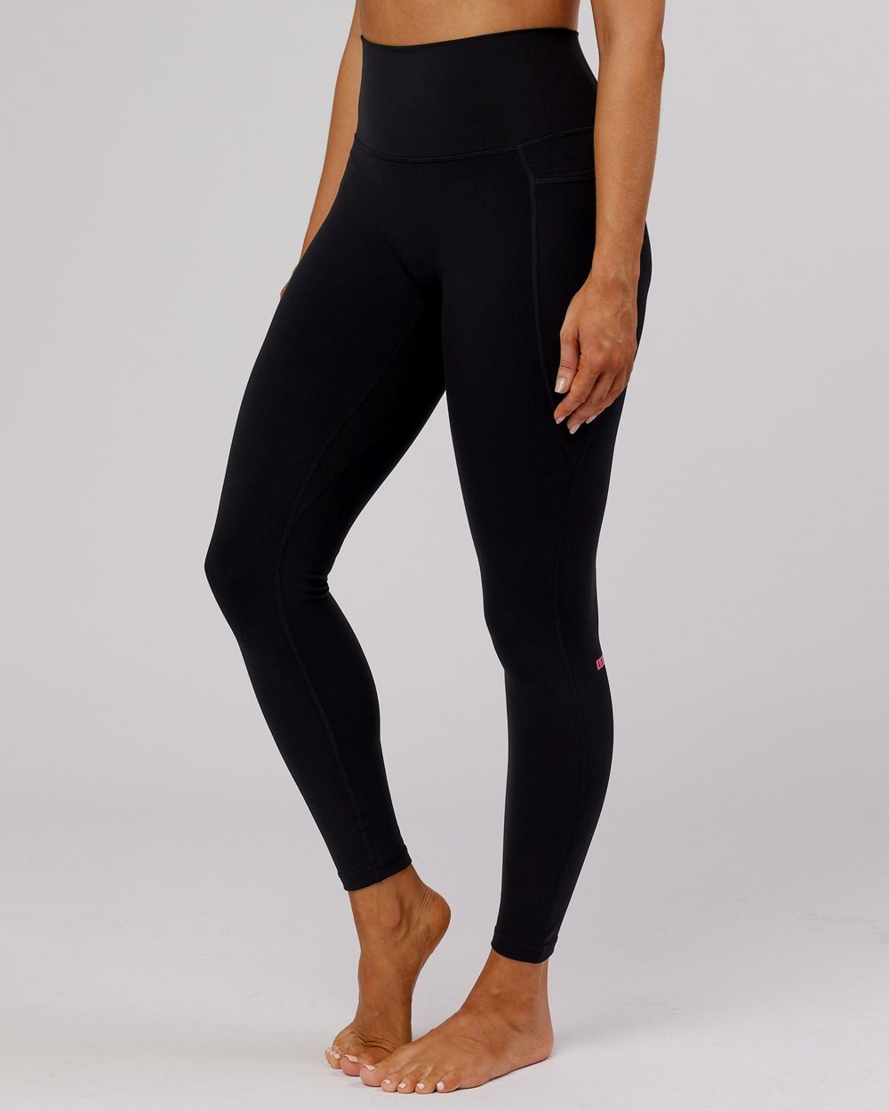 Black / Flamingo LSKD Fusion Full Length Legging | UI3629087