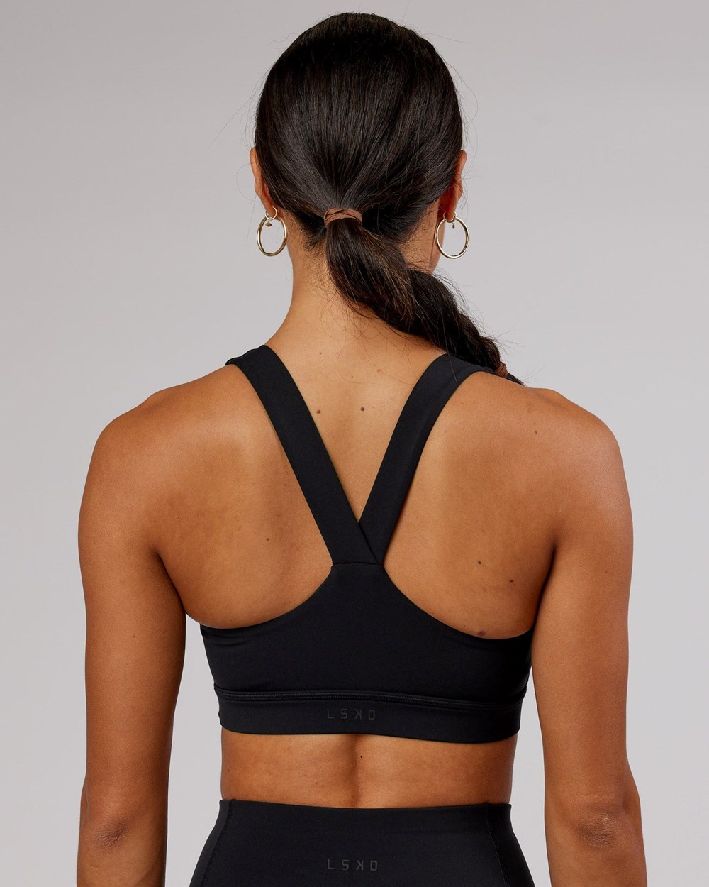 Black / Flamingo LSKD Rep Sports Bra Small Logo | RY8479215