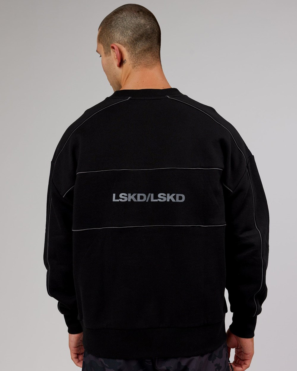 Black / Grey LSKD Impact Sweater Oversize | JK8912754