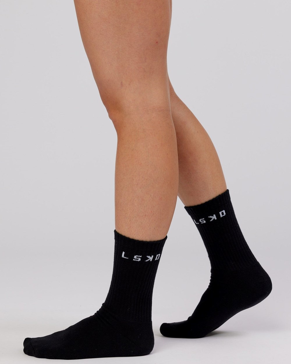 Black / Grey / White LSKD Daily 3 Pack Crew Sock | OT7564980