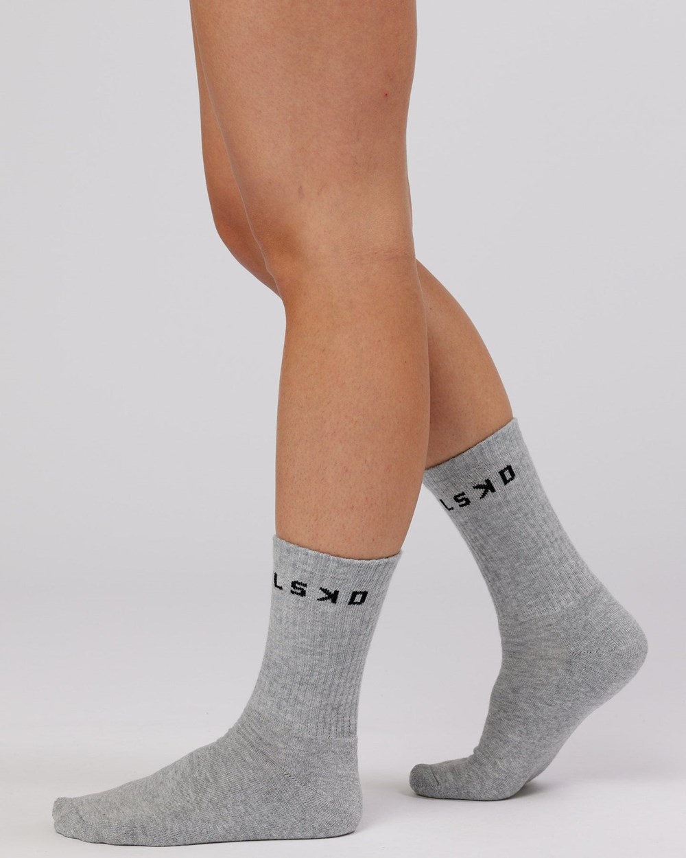 Black / Grey / White LSKD Daily 3 Pack Crew Sock | OT7564980