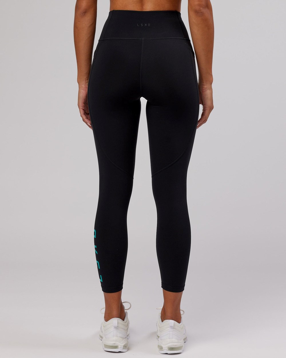 Black / Hyper Teal LSKD Rep 7/8 Length Legging | SU2609517