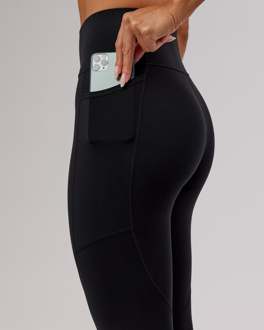 Black / Hyper Teal LSKD Rep Full Length Legging | PI1028943