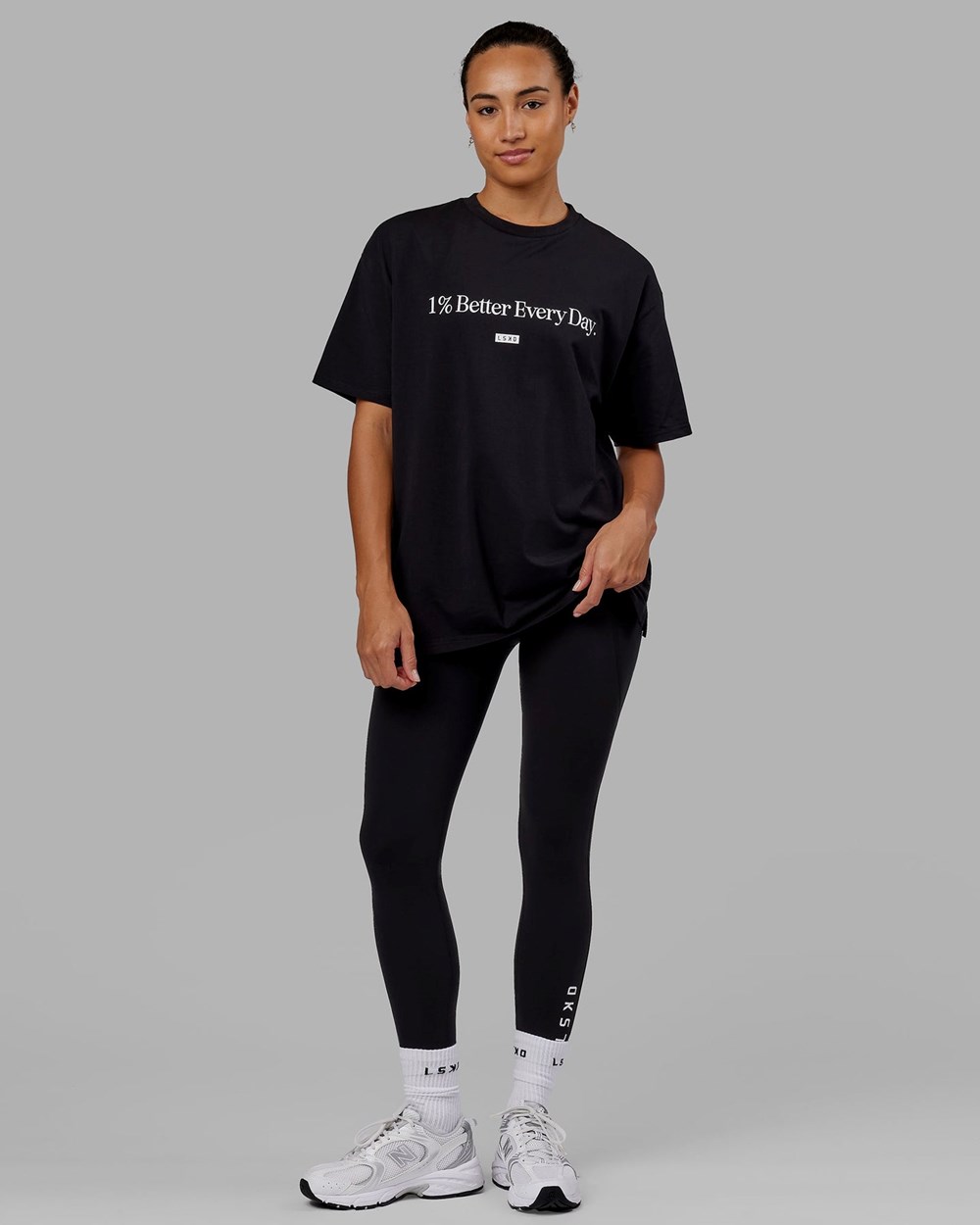 Black LSKD 1% Better FLXCotton Tee Oversize | SR6482901