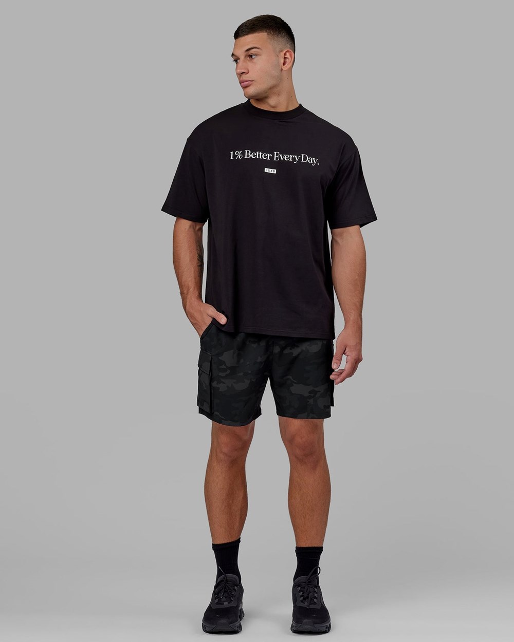 Black LSKD 1% Better FLXCotton Tee Oversize | YN3641085