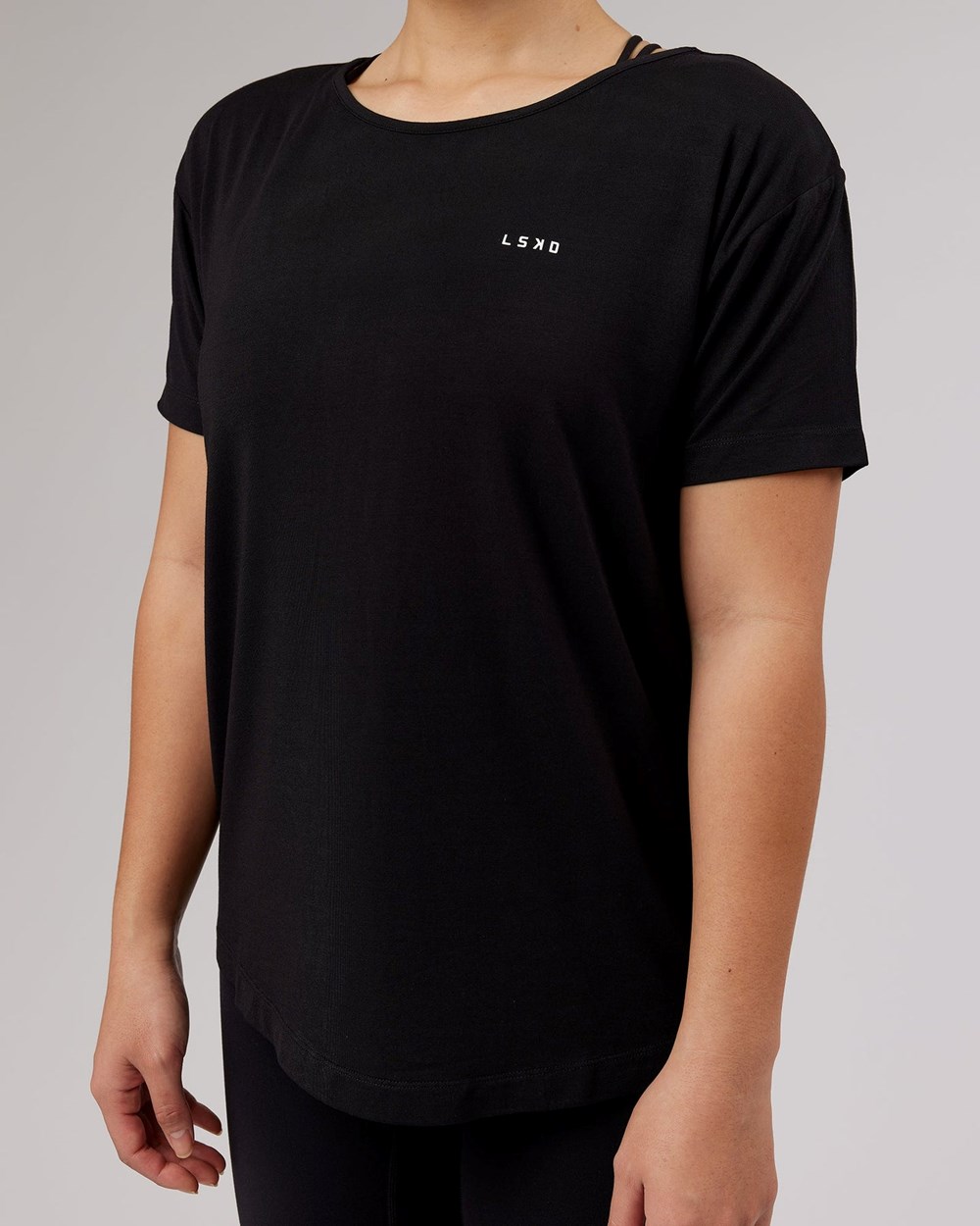 Black LSKD Air Slouch Tee | RZ8602179