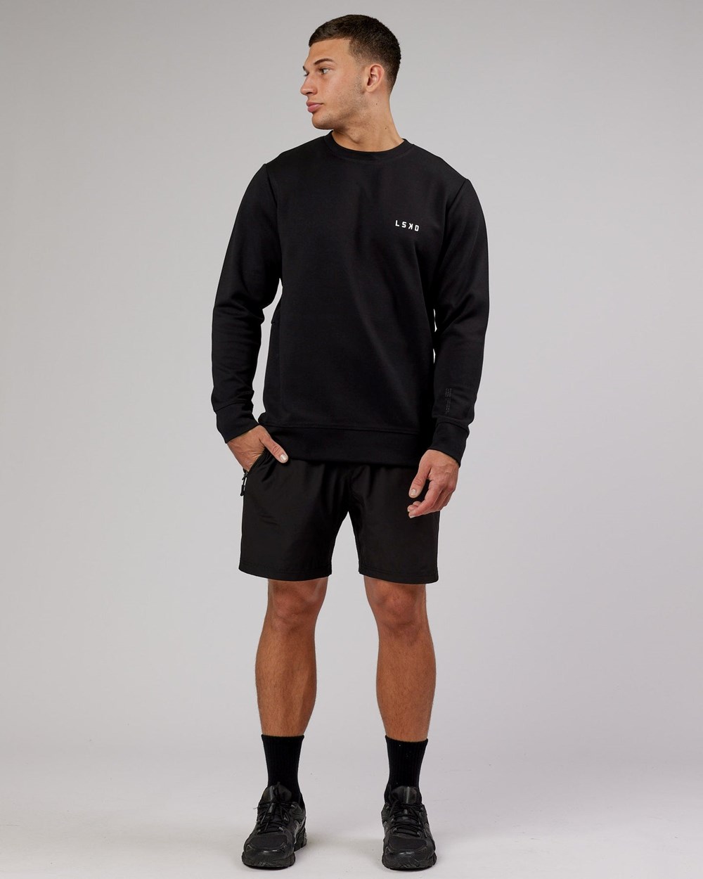 Black LSKD Athlete ForgedFleece Sweater | BM7502198